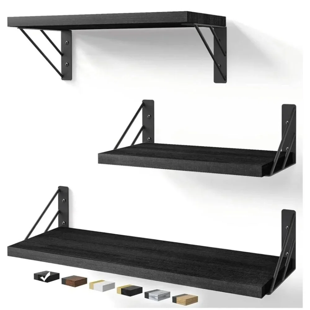 Wall Shelf Decor, Floating Wall Shelves for Living Room Kitchen Storage